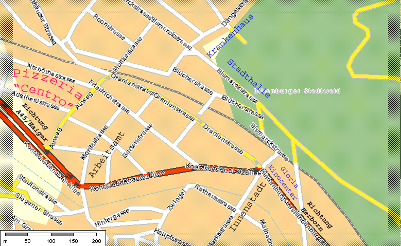 Anfahrtskizze Dillenburg